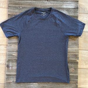 Rhône, Mens Reign Short Sleeve, Blue Heathered, M